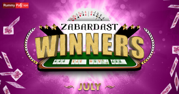 Three Cheers to July 2021 Winners at Rummy Passion
