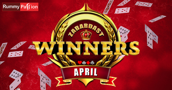 April 2019 Winners at Rummy Passion