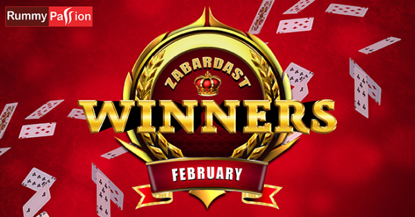 Big February Winners at Rummy Passion