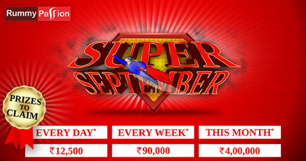 Win 4 Lakhs in Super September at Rummy Passion