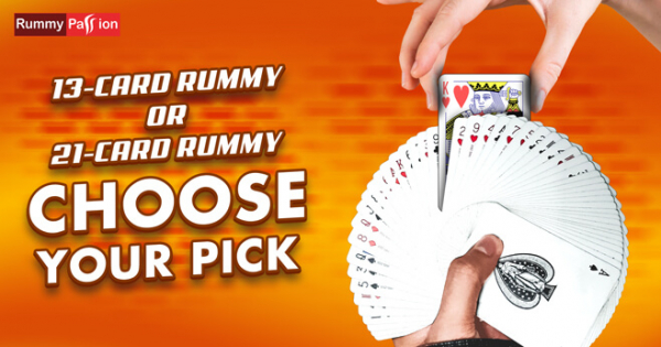 13-Card Rummy or 21-Card Rummy. Choose your Pick