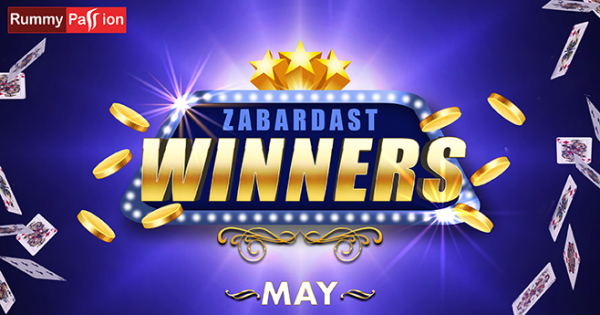 Rummy Passion Congratulates the May 2020 Winners