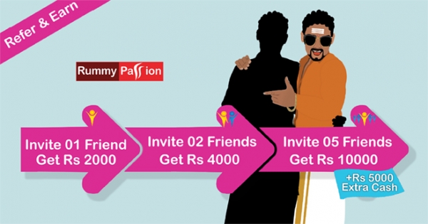 Now Get Rs 15,000 for Referring your Rummy Circle of Friends