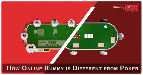 How Online Rummy is Different from Poker