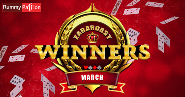 Check Out Who Won at Rummy Passion in March 2019