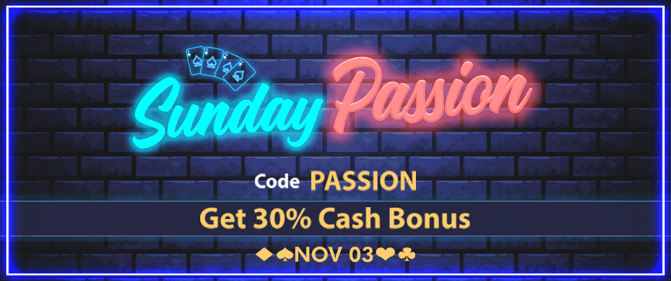 Sunday Passion Cash Bonus Offer